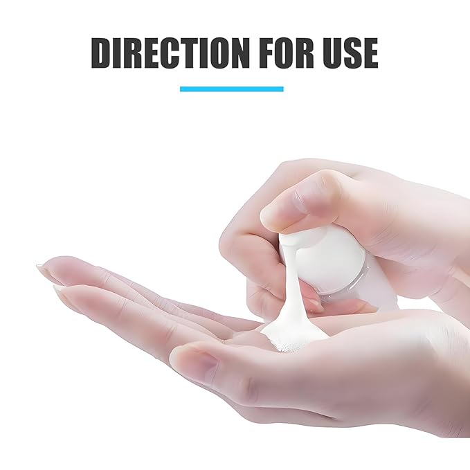 3Pack Foaming Dispenser Pump Bottle 3.5oz, Travel Empty Foaming Soap Dispensers Foam Pump Bottle Clear Plastic Spray Bottles for Travel Hand Soap Shampoo Foaming Castile Cosmetics