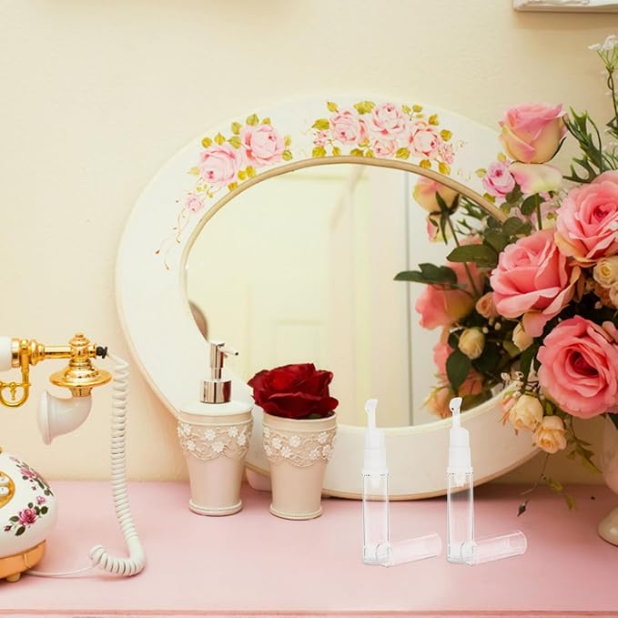 10 pcs Airless Pump Travel Makeup Bottles Empty Cosmetic Containers Portable Refillable Lotion Dispenser for Foundation Serum Skincare