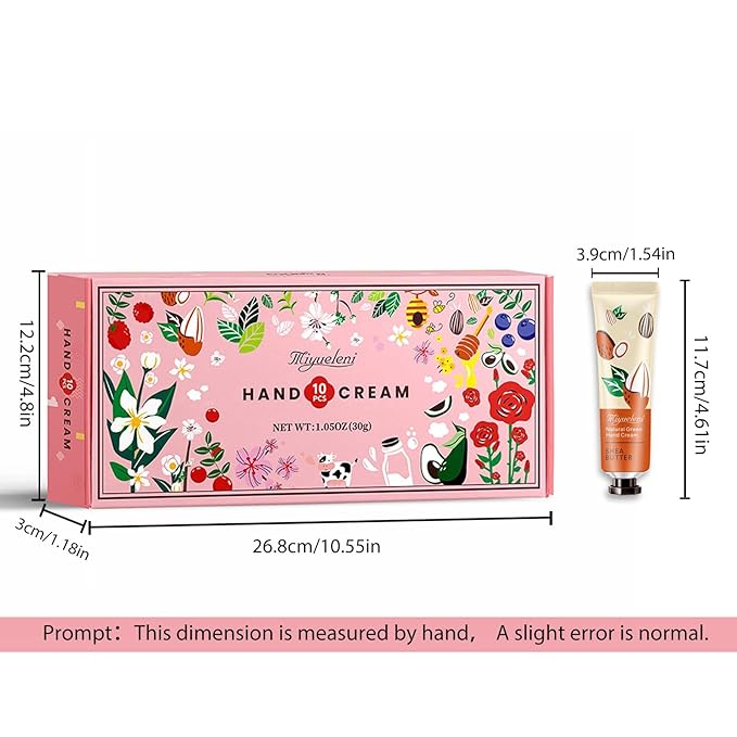 10 Pack Hand Cream Gift Set, Womens Gifts for Christmas, Thank You Gifts&Stocking Stuffers for Women,Teengirls, Natural Plant Scents Moisturizing Hand Lotion, Small Gifts Travel Size 30ml