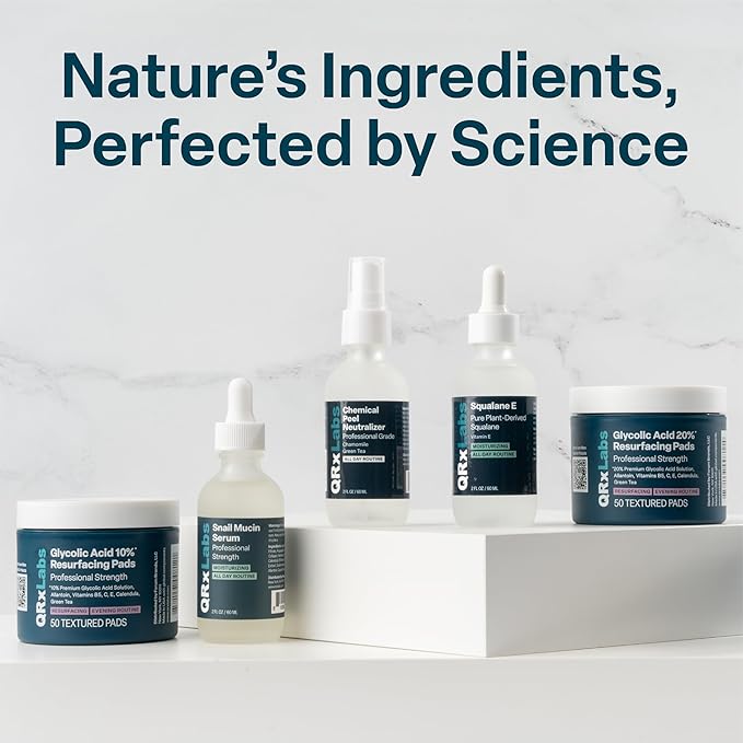 QRxLabs 5% Niacinamide Serum with 1% Retinol & Alpha Arbutin - Anti-Aging Retinol Serum for Face - Pore Minimizer - Dark Spot Remover for Face & Skin Brightening - 2 Fl Oz