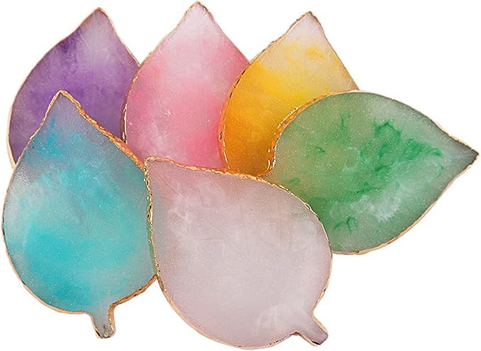 1 Piece Nail Art Palette - Mixing Palette Makeup Plate Nail Tip Holder Display (Gray Leaf)