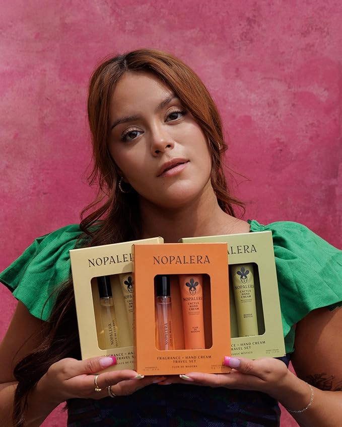 Nopalera Bosque Místico Gift Set – Cactus Hand Cream and 10ML Eau de Parfum – Clean Fragrance & Hydration Duo – Inspired by Mexico’s Forests, Vegan & Cruelty-Free