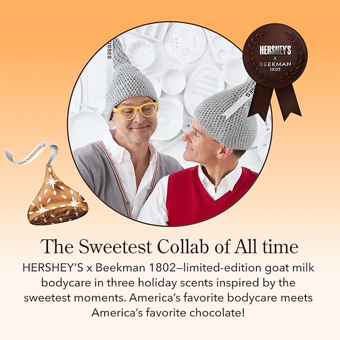 Beekman 1802 x HERSHEY'S Limited Edition KISSES Snickerdoodle Whipped Body Cream - Made With Goat Milk (8 oz)