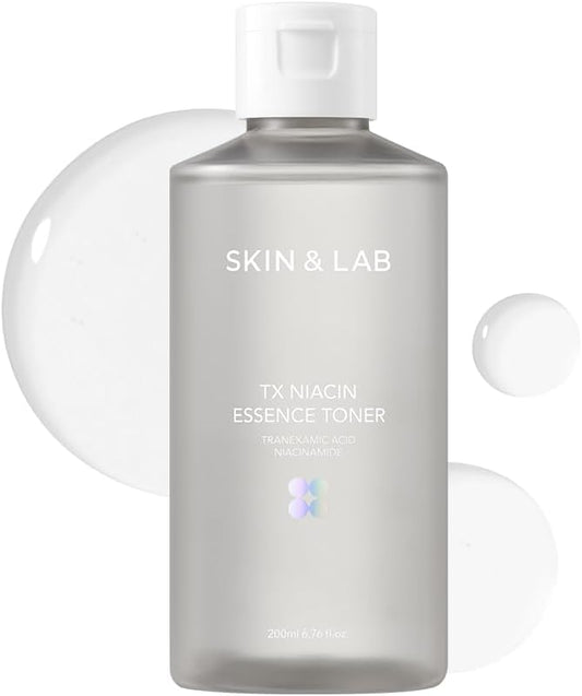 [Skin&LAB] TX Niacin Essence Toner, Brightening & Hydrating Facial Toner with 3% Tranexamic Acid and 5% Niacinamide, Dark Spot Correcting Korean Skincare for Radiant, Even-Toned Skin, 6.76 fl. oz.