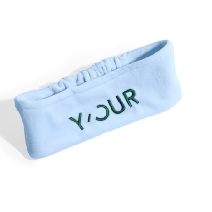 Y’OUR Spa Headband: Soft Towel Head Band for Face Washing & Makeup; Hair & Skin Friendly, Adjustable & Comfortable. One Size Fits All