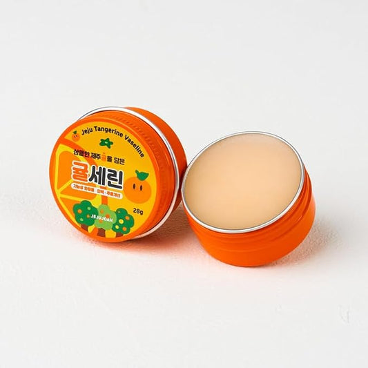 All-in-One Jeju Tangerine Lip Balm & Body Butter – Hydrating Mini Balm Kit for Dry Skin, Cracked Lips & Body, Travel Size Moisturizer, Lip Repair & Night Treatment for Everyone.