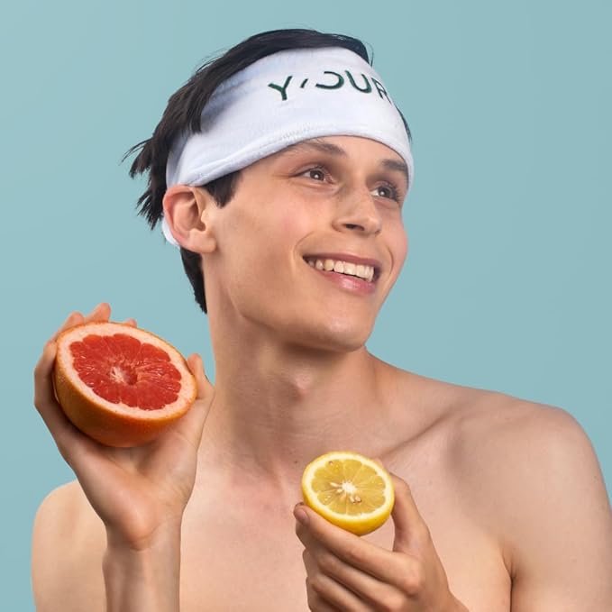 Y’OUR Spa Headband: Soft Towel Head Band for Face Washing & Makeup; Hair & Skin Friendly, Adjustable & Comfortable. One Size Fits All