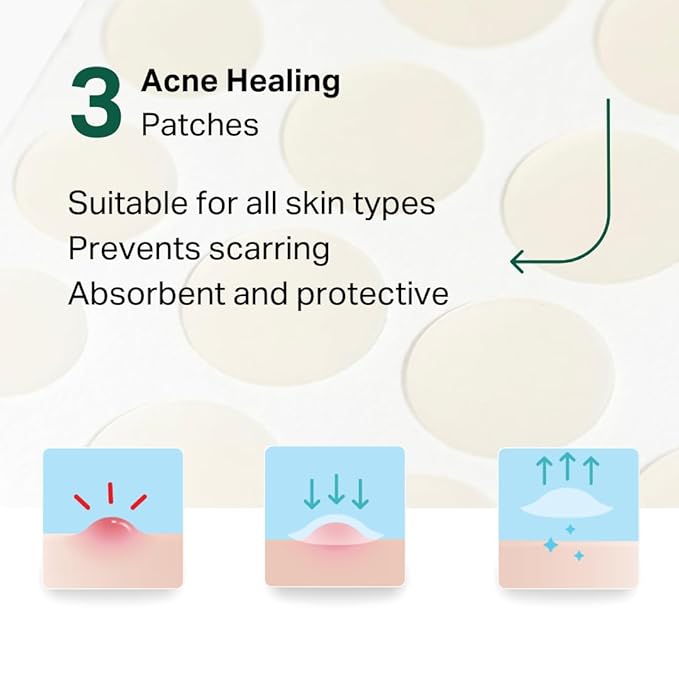 Y’OUR Essential 3-Step Acne Kit: Purifying Cleanser, Anti-Acne Serum & Healing Patches; Pimple Clearing, Pore Minimizing Skincare Routine. Made in USA. Suitable for All Skin Types. Holiday Gift Bundle