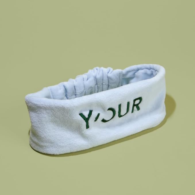 Y’OUR Spa Headband: Soft Towel Head Band for Face Washing & Makeup; Hair & Skin Friendly, Adjustable & Comfortable. One Size Fits All