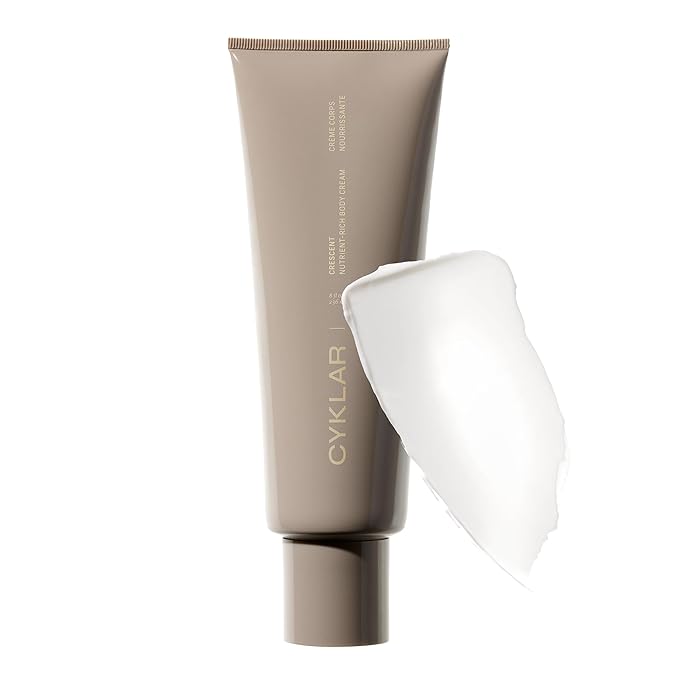 CYKLAR Nutrient Rich Body Cream. Crescent Fragrance Nourishing Moisturizer with Niacinamide and Banana Flower Extract. Deep Hydration, Thick Body Lotion, Dry Skin Cream for Women and Men, 8 Fl Oz