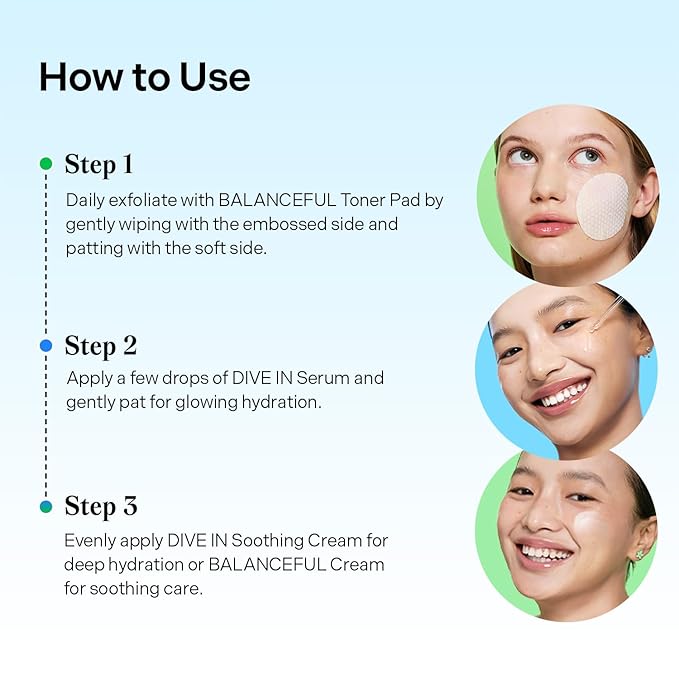 Torriden Softly Hydration Heroes Gift Set | DIVE IN HA Serum & Soothing Cream + BALANCEFUL Cica Cream & Toner Pad | Korean Skincare Set | Great Holiday & Christmas Stocking Stuffer Gift