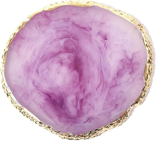 1 Piece Nail Art Palette Nail Polish Palette Mixing Palette Makeup Plate Nail Plates for Nail Art Nail Tip Holder Nail Art Display (1 Purple)