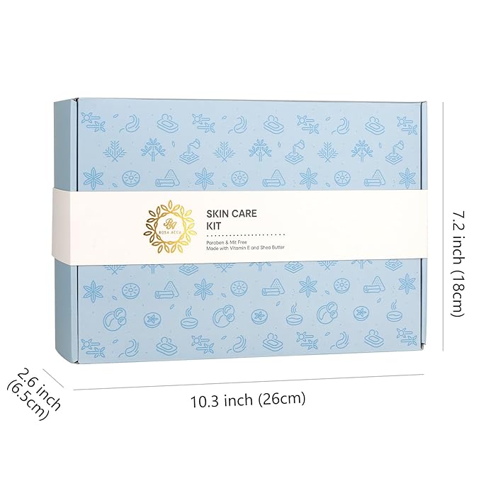 Ylang 23 Pcs Facial Skin Care Kit, Bath and Body Gifts for Women & Men, Spa Kit, Gift Baskets, Birthday Gifts For Women, Cream, Face Oil, Sheet Mask, Gel Eye Mask, Christmas, Valentines, Mother Day