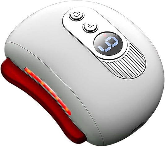 gua sha Facial Tools face Sculpting Tools for Women,Muscle Fascia Scraper hot Stones for Massage jaw and Body,ice face Roller jawline Shaper (White)