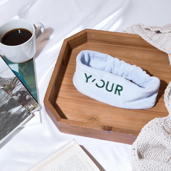 Y’OUR Spa Headband: Soft Towel Head Band for Face Washing & Makeup; Hair & Skin Friendly, Adjustable & Comfortable. One Size Fits All