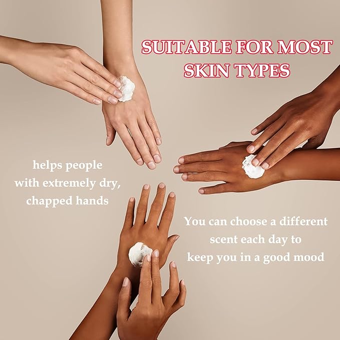 22PCS Hand Cream Gifts Set,Hydrating Mini Hand Lotion for Dry Skin,Non-greasy Bulk Hand Cream Travel Size,Small Hand Lotions Set,Moisturizing Moisturizer for Birthday Gifts for Women