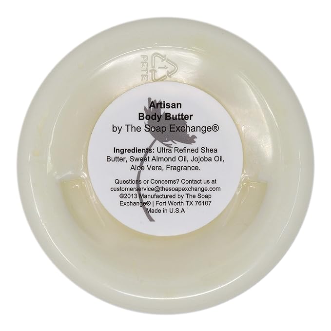 The Soap Exchange Body Butter - Sandalwood Vanilla Scent - Hand Crafted 16 fl oz / 480 ml Natural Artisan Skin Care, Shea Butter, Aloe Vera, Nourish, Moisturize, & Protect. Made in the USA.