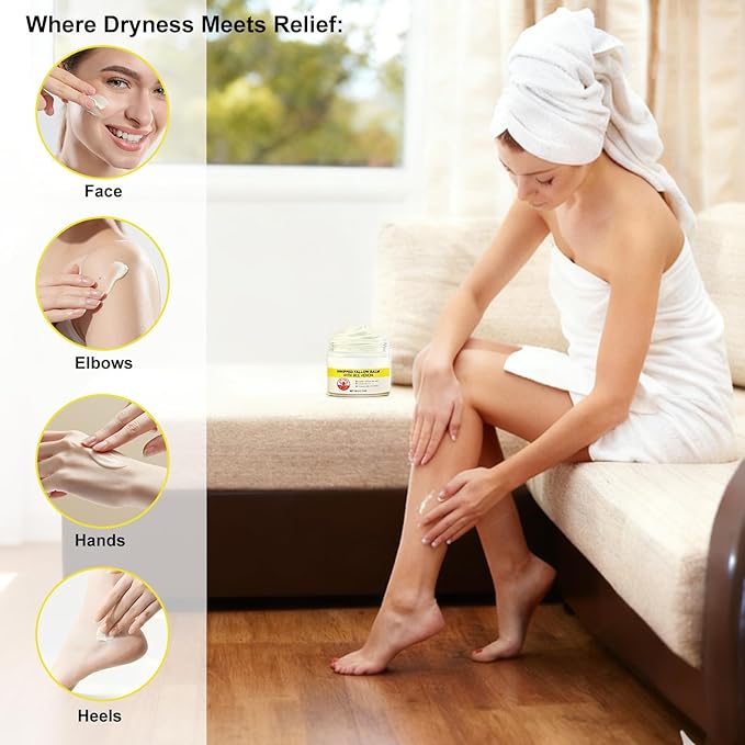 Beef Tallow Moisturizing Cream with Bee Venom & Royal Jelly - Intense Winter Therapy for Dry, Cracked Skin - Long-Lasting Hand & Body Cream for Deep Nourishment & Repair