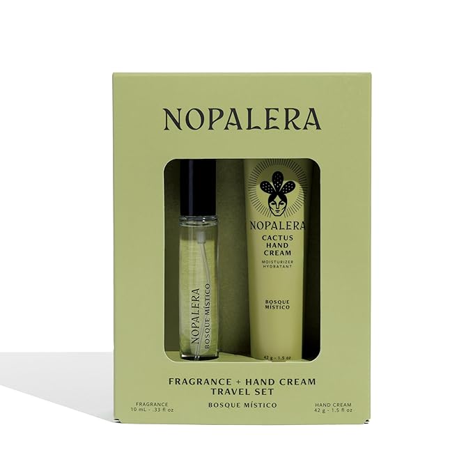 Nopalera Bosque Místico Gift Set – Cactus Hand Cream and 10ML Eau de Parfum – Clean Fragrance & Hydration Duo – Inspired by Mexico’s Forests, Vegan & Cruelty-Free