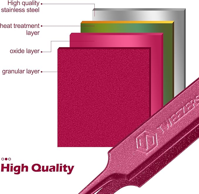 WSYUB Blackhead Remover Tweezers,Professional Facial Blackhead Tweezers,Ingrown Hairs TweezersPimple Popper Tool Kit, Dermatologist Tweezers for Acne Removal, Extraction Tweezers