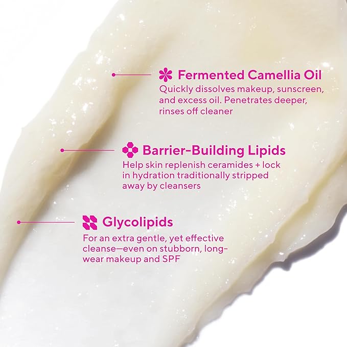 Murad Lipid-Enriched Double Cleansing Balm - Hydrating Balm-to-Oil Face Cleanser & Makeup Remover Removes Long-Wear Makeup & SPF Barrier Repair with Ceramides & Camellia Oil 1.7 Fl Oz