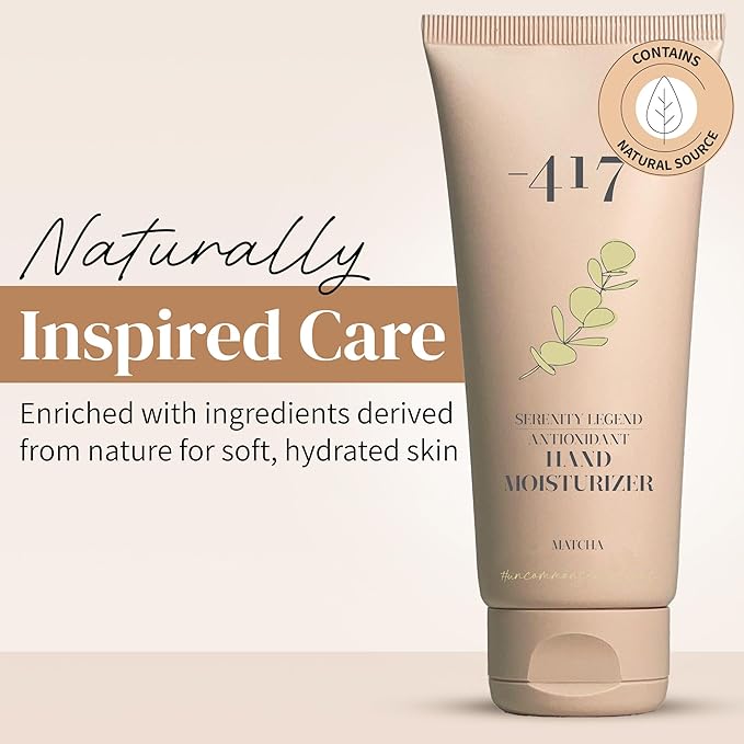 -417 Minus Matcha Anti-Oxidant Hand Moisturizer: Hydrating & Revitalizing