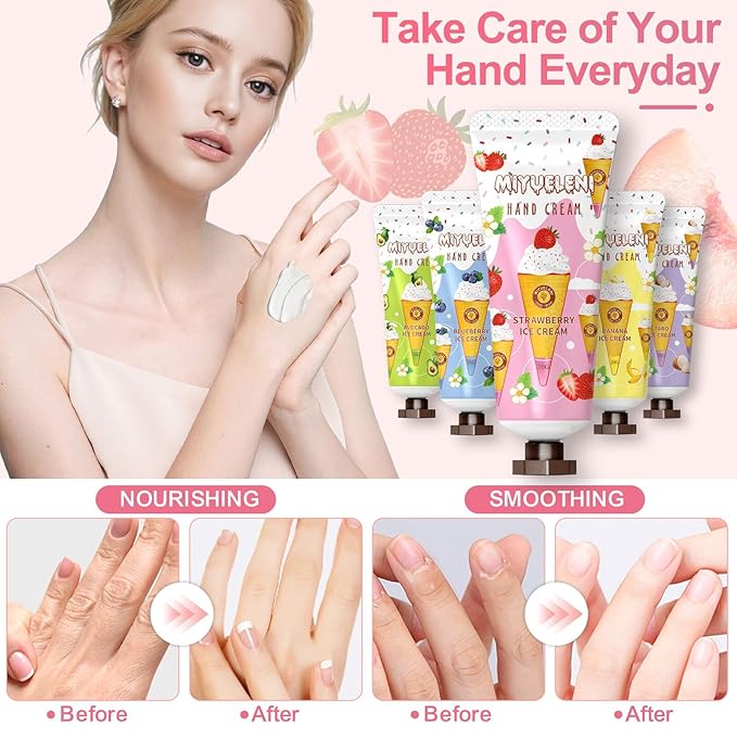 20pack Hand Lotions Gift Set for Dry Hands, Natural Plant Scents, Christmas Gifts for Women, Birthday, Teacher, Bridesmaid Thank You Gifts&Stocking Stuffers for Women, travel size Hand Cream 20ML