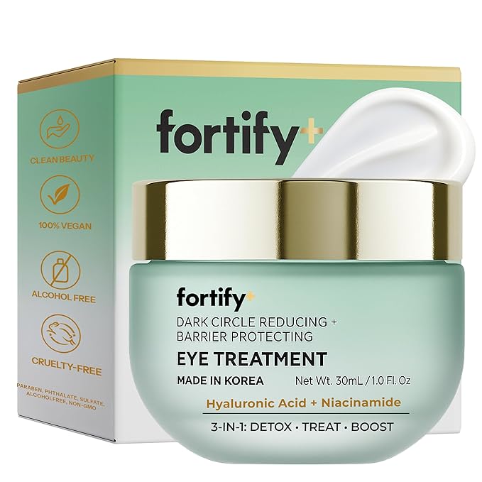 Under Eye Cream with Hyaluronic Acid & Niacinamide – Hydrates, Smooths & Reduces Puffiness – 3-in-1: Detox, Treat, Boost – Dermatologist Tested, Anti Aging – Clean Beauty – 1 FL OZ