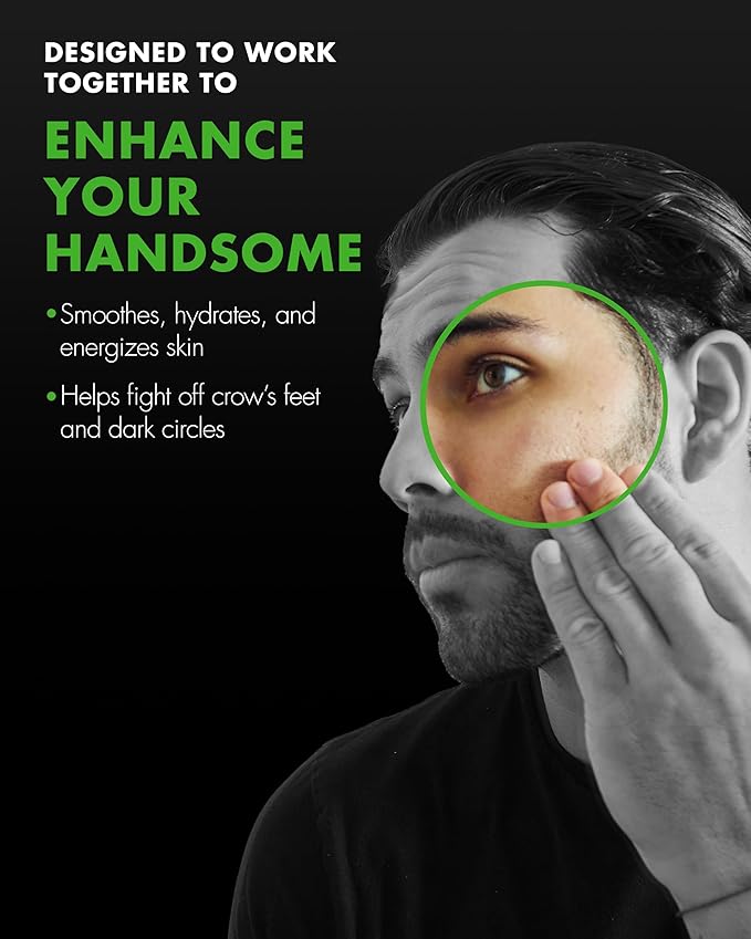 Tiege Hanley Skin Care Set for Men, Advanced Routine, System Level 2, Daily Face Wash, Facial Scrub, Two Moisturizers, and Eye Cream for Healthy, Hydrated Skin, Men’s Skin Care, 5 Piece Kit