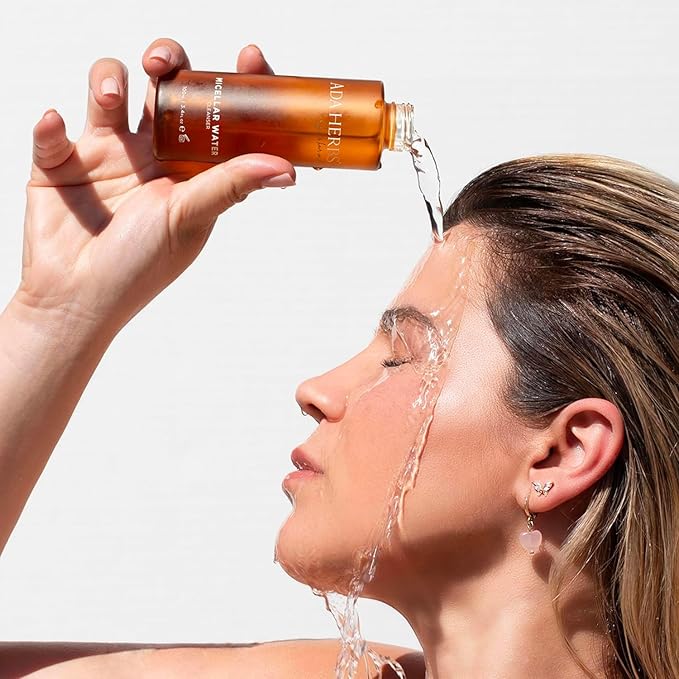 Micellar Water Makeup Remover - All-in-1 Facial Cleanser with Rose Water, Cucumber & Royal Jelly - Hydrating Gentle for Sensitive Skin - No Rinse Required (3.4 fl oz)