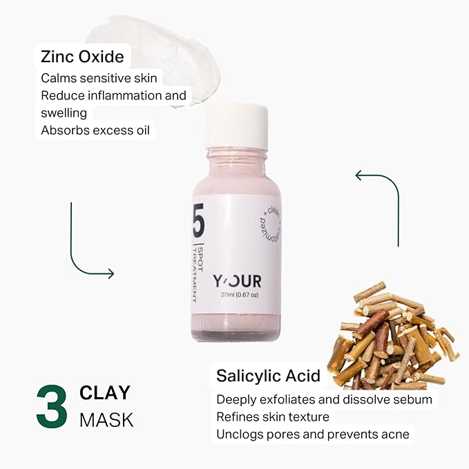Y’OUR Acne-Care Sets: Acne Treatment Duo, 3-Step Acne Set, Purify & Treat Acne Set, Bloom & Blur Acne Set, Adult Acne Set. 4-Step Purifying Acne System. Made in USA. Holiday Gift Bundle