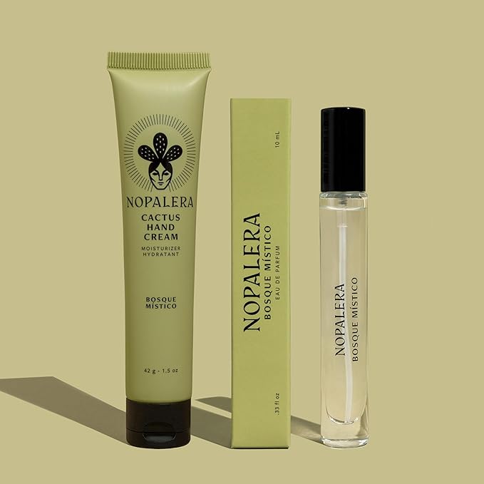 Nopalera Bosque Místico Gift Set – Cactus Hand Cream and 10ML Eau de Parfum – Clean Fragrance & Hydration Duo – Inspired by Mexico’s Forests, Vegan & Cruelty-Free
