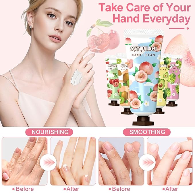 20 Pack Hand Cream Gift Set, Natural Plant Scents, Moisturizing Hand Lotion Travel Size,，Christmas Gifts for Women, Birthday, Stocking Stuffers for Women, Thank You Gifts，Small Gifts 20ml