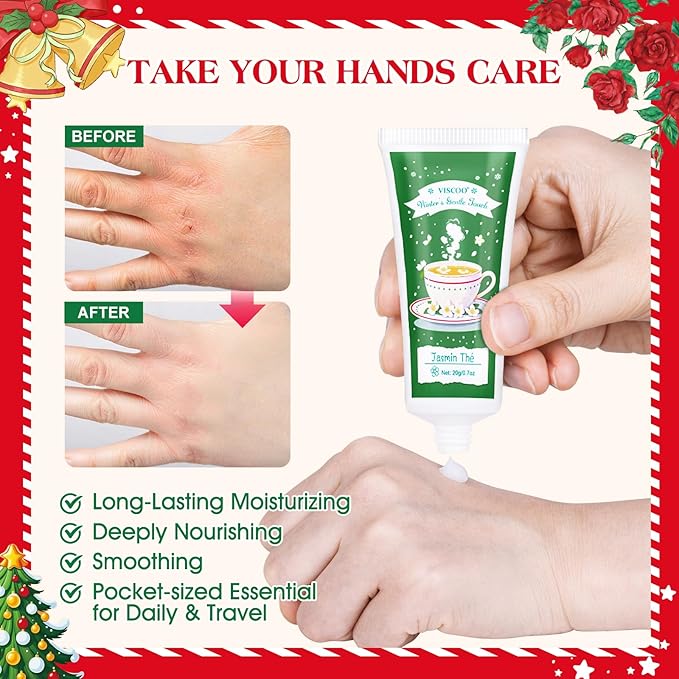 12 Pack Christmas Hand Cream Gift Set for Women, Mini Hand Lotion for Dry Cracked Hands Travel Size,Christmas Gifts in Bulk for Party Favors,Stocking Stuffers for Women Teen Girls Holiday Gifts