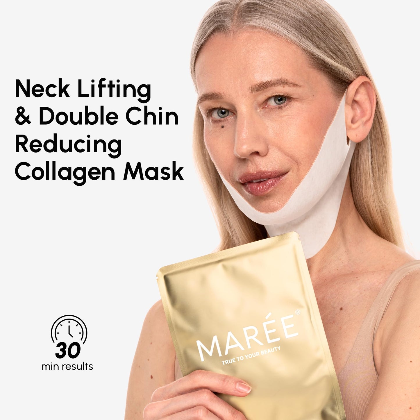 V Line Lifting Face Mask with Collagen and Gold