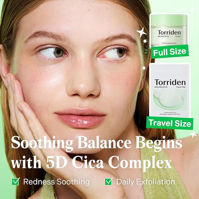 Torriden Softly Hydration Heroes Gift Set | DIVE IN HA Serum & Soothing Cream + BALANCEFUL Cica Cream & Toner Pad | Korean Skincare Set | Great Holiday & Christmas Stocking Stuffer Gift