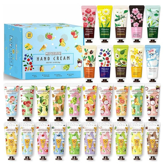 30 Pack Hand Cream Gift Set , Natural Plant Scents, Moisturizing Hand Lotion Travel Size Bulk, Gifts for Women, Christmas Gifts,Birthday,Stocking Stuffers for Women,Thank You Gifts,Small Gifts 20ML