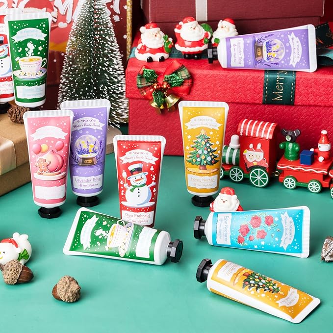 12 Pack Christmas Hand Cream Gift Set for Women, Mini Hand Lotion for Dry Cracked Hands Travel Size,Christmas Gifts in Bulk for Party Favors,Stocking Stuffers for Women Teen Girls Holiday Gifts