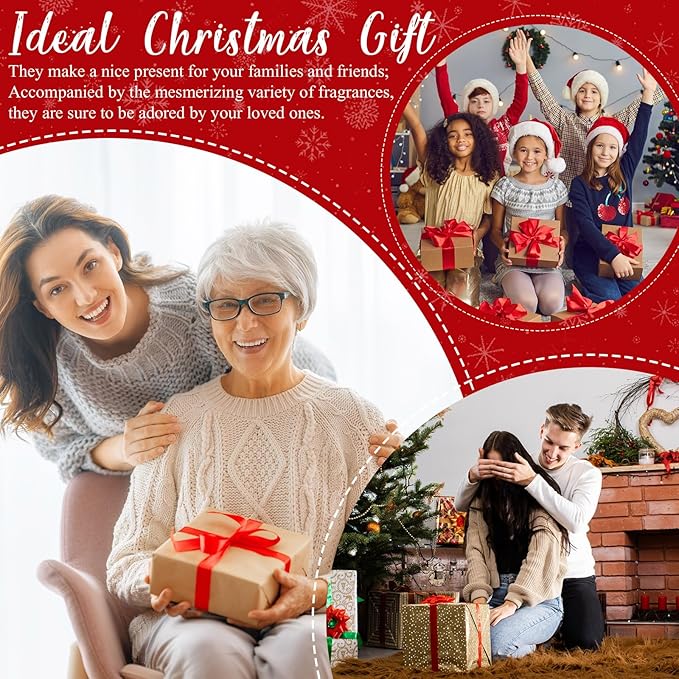 12 Pcs Christmas Hand Cream Gift Sets for Dry Cracked Hands Moisturizing Hand Lotion Small Travel Lotion Stocking Stuffers Gift Set for Women Mom Girlfriend Christmas Birthday