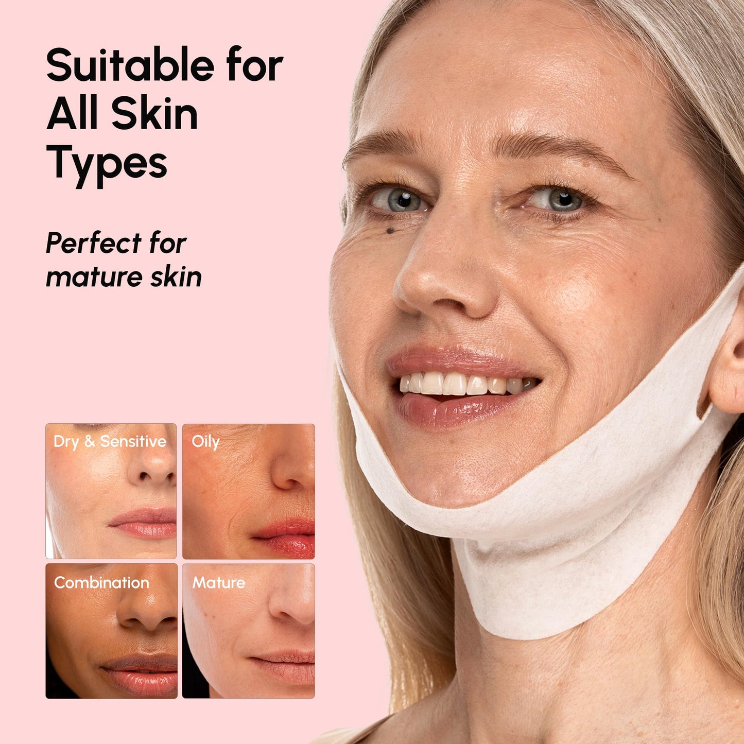 V Line Lifting Face Mask with Collagen and Gold