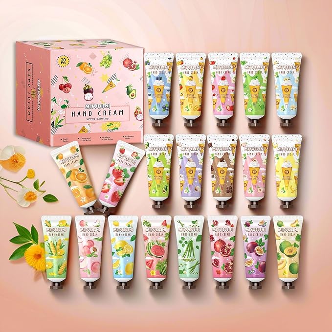 20pack Hand Lotions Gift Set for Dry Hands, Natural Plant Scents, Christmas Gifts for Women, Birthday, Teacher, Bridesmaid Thank You Gifts&Stocking Stuffers for Women, travel size Hand Cream 20ML