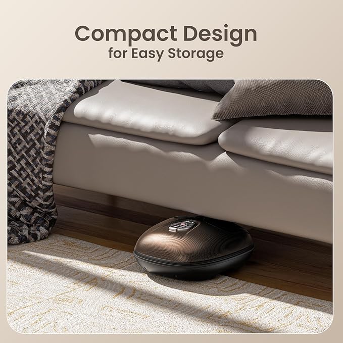RENPHO Foot Massager Machine with Heat [2026 Upgraded], Shiatsu Foot Massager for Plantar Fasciitis, Birthday Gifts for Women Mom Men Dad, Wireless Control, 2026 New Upgraded, Up to US 12
