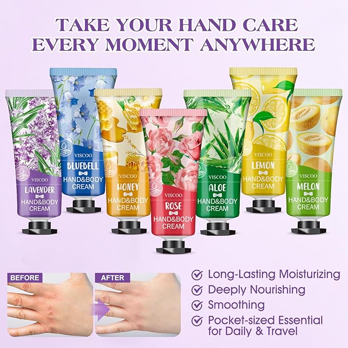 14 Pack Hand Cream Gifts Set for Women, Stocking Stuffers for Women,Teengirls, Christmas Gifts Bulk Gifts,Small Gifts,Mini Moisturizing Hand Lotion Travel Size in Bulk for Dry Cracked Hands