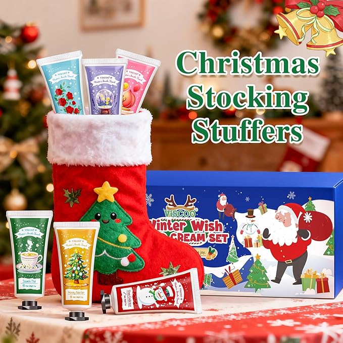 12 Pack Christmas Hand Cream Gift Set for Women, Mini Hand Lotion for Dry Cracked Hands Travel Size,Christmas Gifts in Bulk for Party Favors,Stocking Stuffers for Women Teen Girls Holiday Gifts