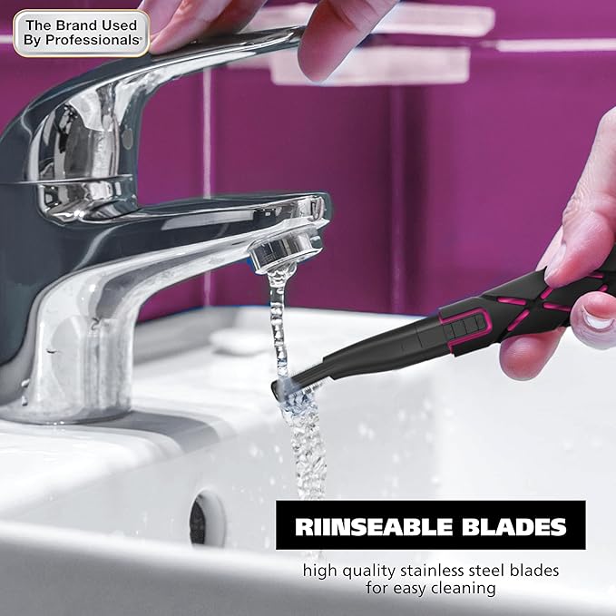 Wahl DualTech® Battery-Powered Hair Trimmer, Face Trimmer for Women Double Sided Detail Trimmer Head, Comfort Grip Body, Facial Hair Remover for Women Model 3026635