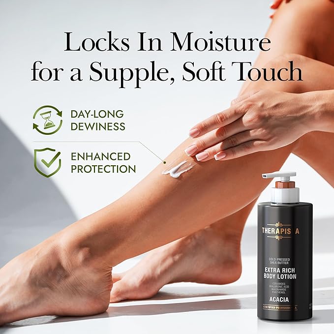 THERAPISPA Scented Body Lotion for Women – Refreshing Moisturizer with Shea Butter, Ceramides & Panthenol to Revive & Nourish Dry Skin – Used by All Genders (Bergamot & Olive, 17.0 fl oz)