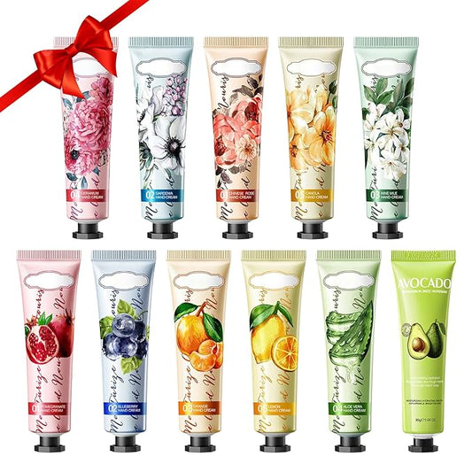 11PCS Hand Cream Gifts Set,Hydrating Mini Hand Lotion for Dry Skin,Non-greasy Bulk Hand Cream Travel Size,Small Hand Lotions Set,Moisturizing Moisturizer for Birthday Gifts for Women